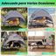 COSTWAY Cama Elevada para Perros con Toldo Extra&iacute;ble (122,5 x 91 x 95 cm), , large indicador imagen numero 3