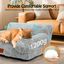Nobleza Sofá Cama Gato 60 x 45 x 30 cm, Cama Ortopédica para Gatos, con Funda Extraíble y Base Antideslizante, Suave y Lavable Cama Perro Pequeño, Gris, , large indicador imagen numero 3