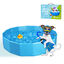 Nobleza Piscina Perros Ba&ntilde;era Plegable para Mascotas Piscina Resistente y Estable PVC Antideslizante Adecuado para Interior Exterior al Aire Azul 80 * 20cm, , large indicador imagen numero 1