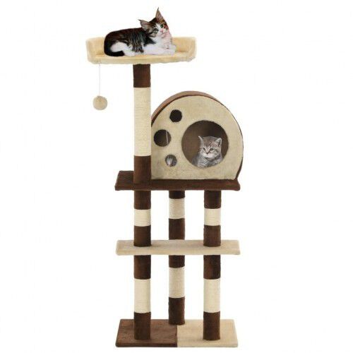 Rascador multiplataforma para gatos color Beige, , large Imagen numero 2