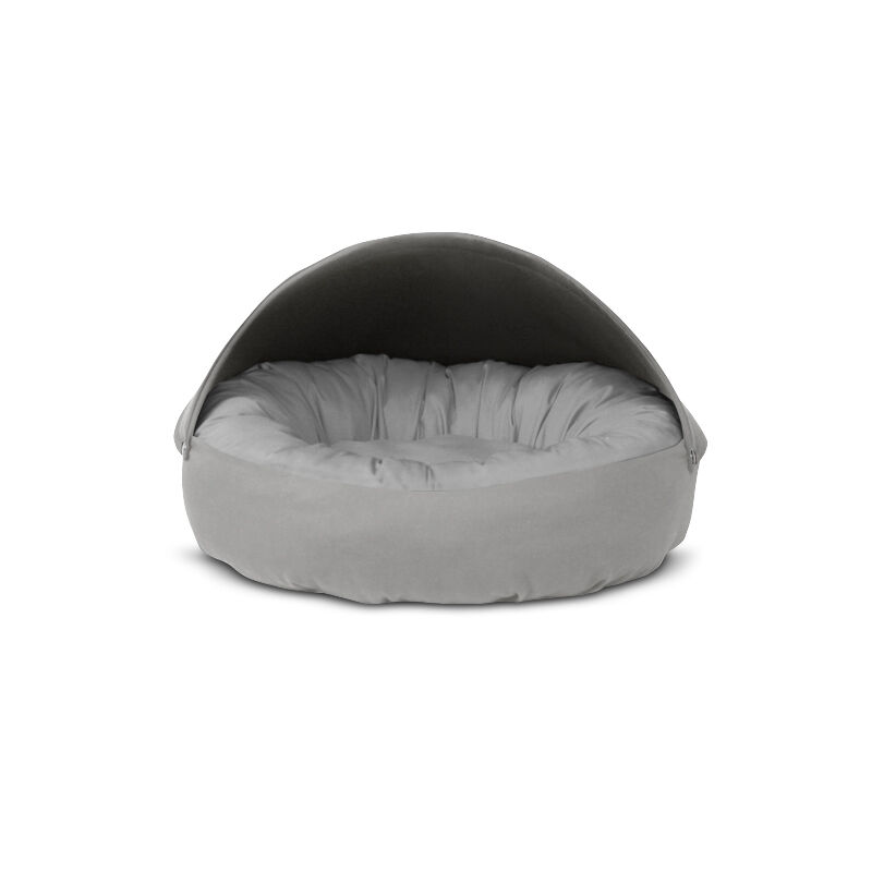 Gauty Cama Redonda Tela de sarga  Gris para Perros y Gatos