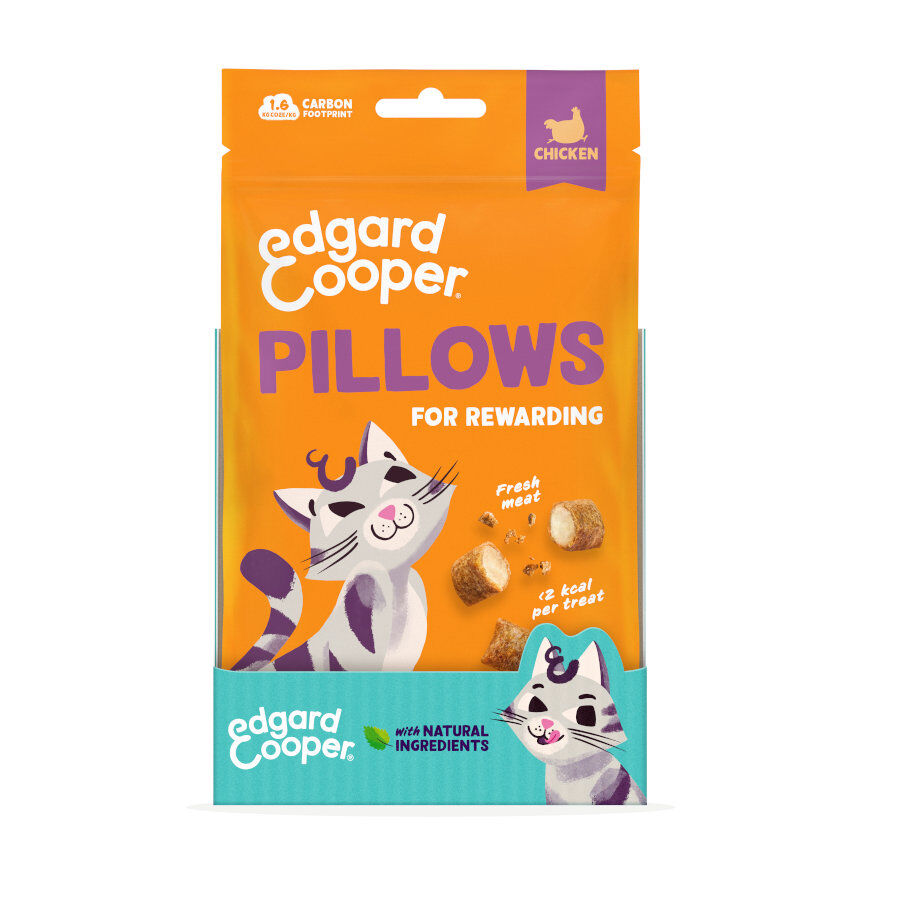 60 g Edgard & Cooper Bocaditos Pillows Pollo para gatos, , large Imagen numero 8