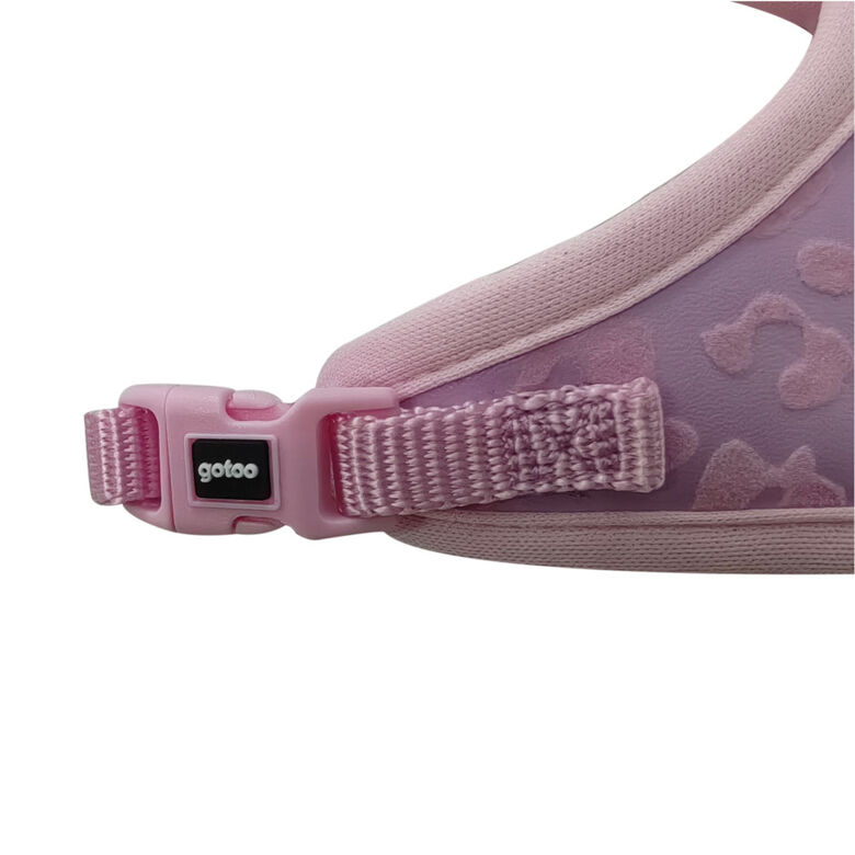 Gotoo Correa y arnés estampado animal rosa para gatos thumbnail