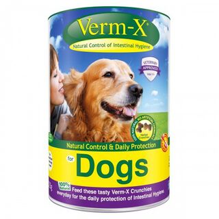 Snacks crujientes Verm-X para perros sabor Natural