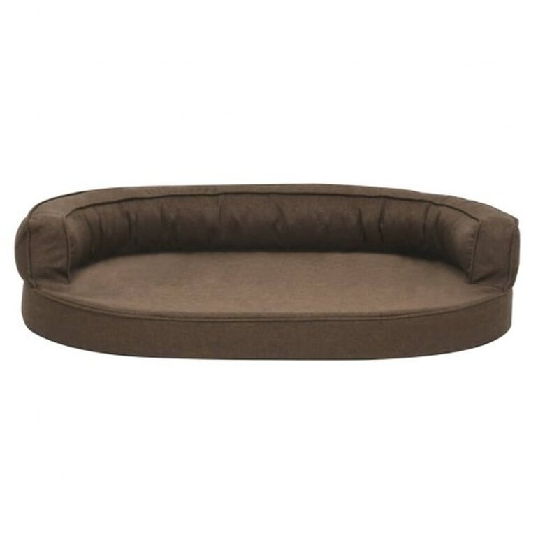 Vidaxl colchón de cama ergonómico marrón para perros, , large image number null