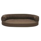 Vidaxl colchón de cama ergonómico marrón para perros, , large image number null