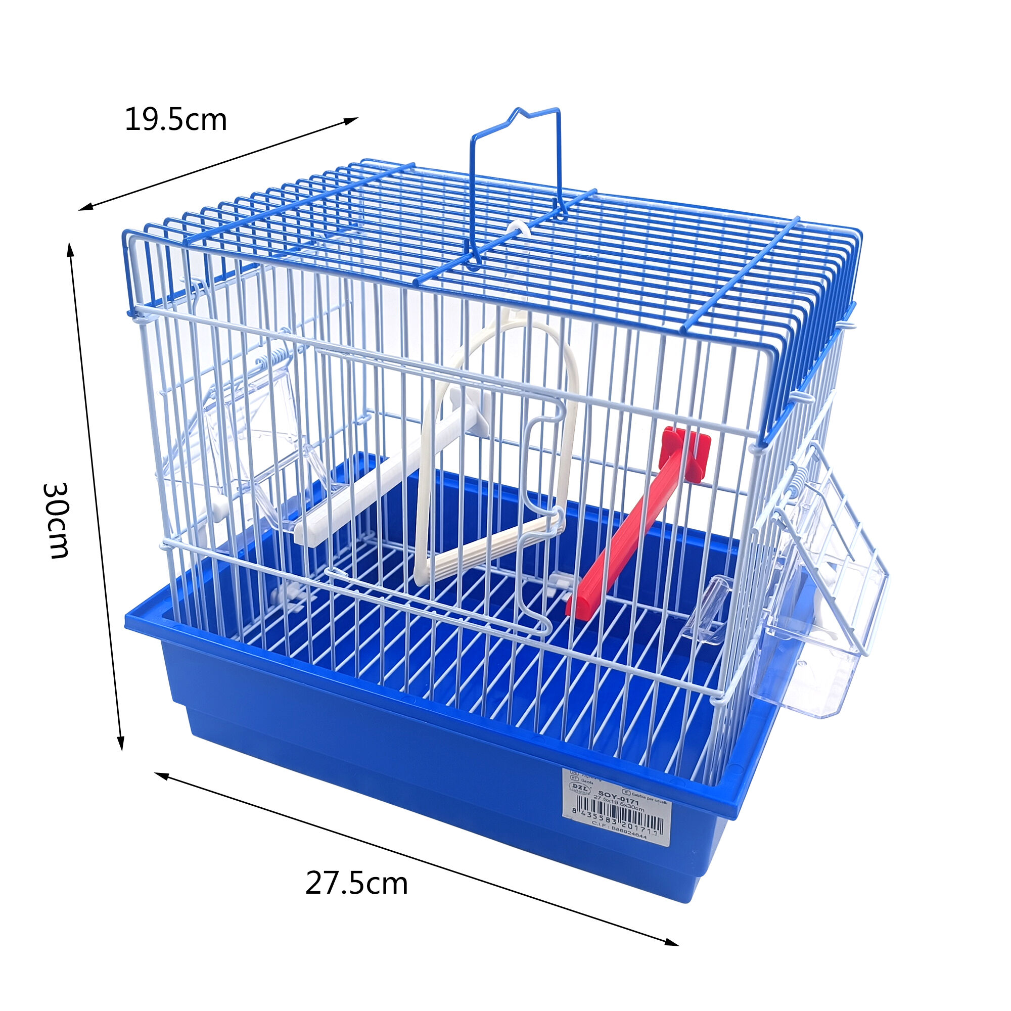 Mini jaula para p&aacute;jaros 27.5*19.5*30CM, , large Imagen numero 1