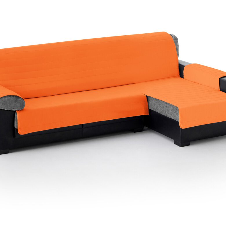 Cubre Sofa Acolchado Chaise Longue Derecho color Naranja, , large image number null
