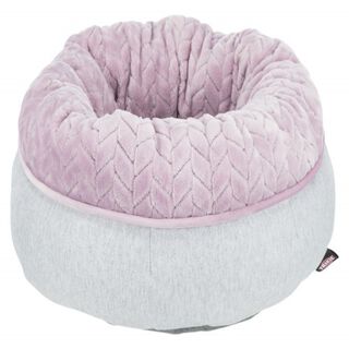 Trixie Junior Cama Redonda Gris con Lila para perros