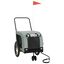 vidaXL Remolque de bicicleta para perros hierro tela Oxford gris negro, , large indicador imagen numero 10