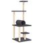 vidaXL Rascador para gatos con postes de sisal gris oscuro 136 cm, , large indicador imagen numero 1