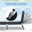 Outsunny Tumbona Plegable Reclinable con Ángulo Ajustable de 5 Posiciones para Jardín Exterior Piscina Terraza Camping Carga 120 kg 188x56x28 cm Negro, , large indicador imagen numero 4