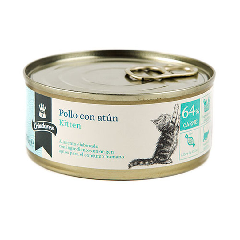 12 latas x 170 g Criadores Kitten Pollo y Atún lata para gatos ¡Pack ahorro!