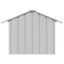 vidaXL Caseta para perros con techo acero galvanizado 83x130x85 cm, , large indicador imagen numero 9