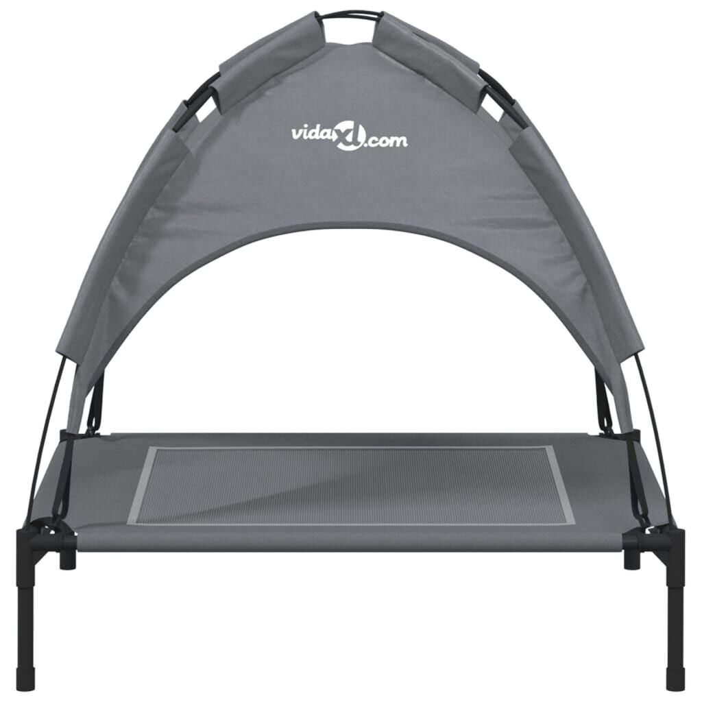 vidaXL Cama para perros con dosel antracita tela oxford y acero, , large Imagen numero 7