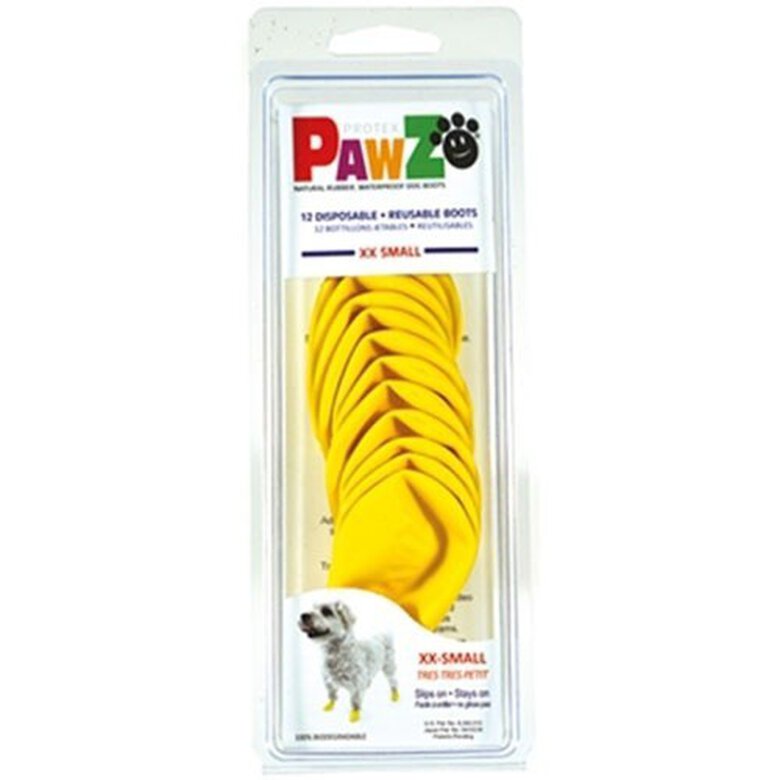 Botas de caucho natural Pawz para perro color Amarillo, , large image number null