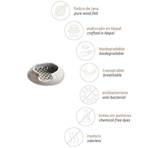 Mishum cama Simona para mascotas color Gris , , large Imagen numero 4