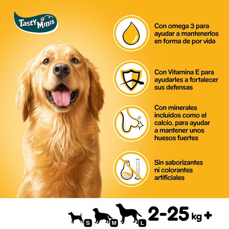 Pedigree Tasty Mini Snacks Sabor Queso y Buey para Perros, , large image number null