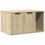 vidaXL Mueble arenero para gatos madera roble Sonoma, , large indicador imagen numero 1