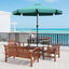 Outsunny Sombrilla de Jard&iacute;n &Oslash;266x250 cm Parasol de Jard&iacute;n de Aluminio con &Aacute;ngulo Ajustable Protecci&oacute;n UV50+ Techo de Ventilaci&oacute;n y Manivela para Terraza Balc&oacute;n Exterior Verde, , large indicador imagen numero 2