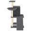 vidaXL Rascador para gatos con postes de sisal gris oscuro 96,5 cm, , large indicador imagen numero 3