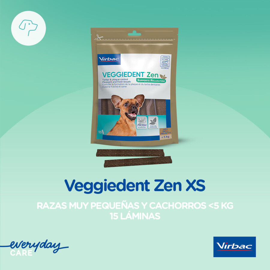 15 barritas Virbac L&aacute;minas Veggiedent Zen XS para perros, , large Imagen numero 3