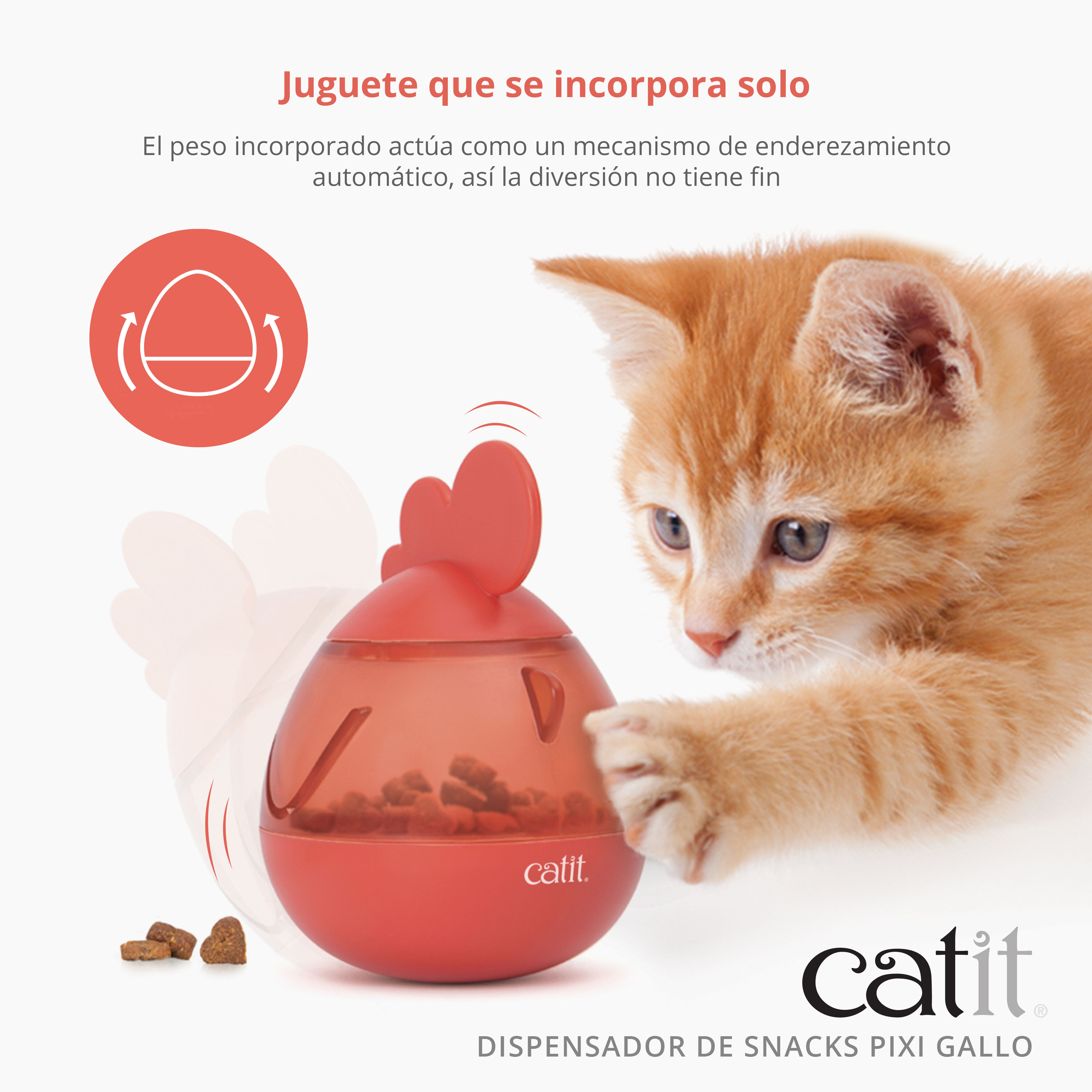 Catit Pixi Dispensador de Snacks gallo para Gatos thumbnail
