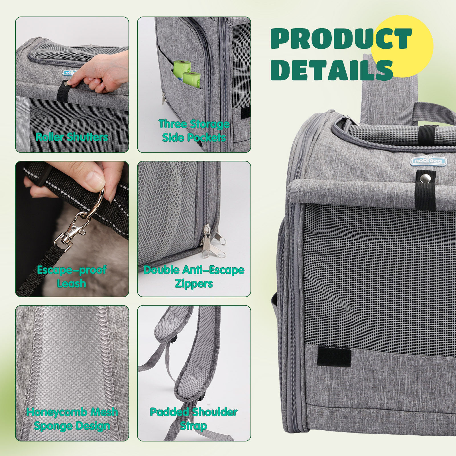 Nobleza Transportin Mochila para peroos thumbnail