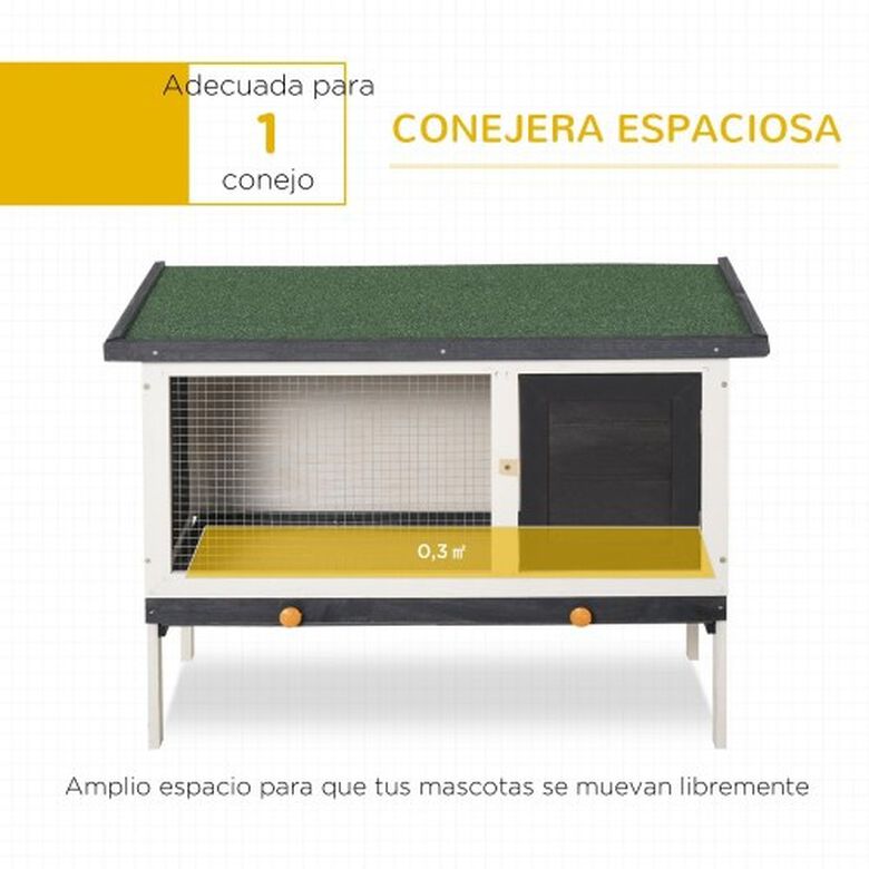 PawHut conejera de madera exterior thumbnail
