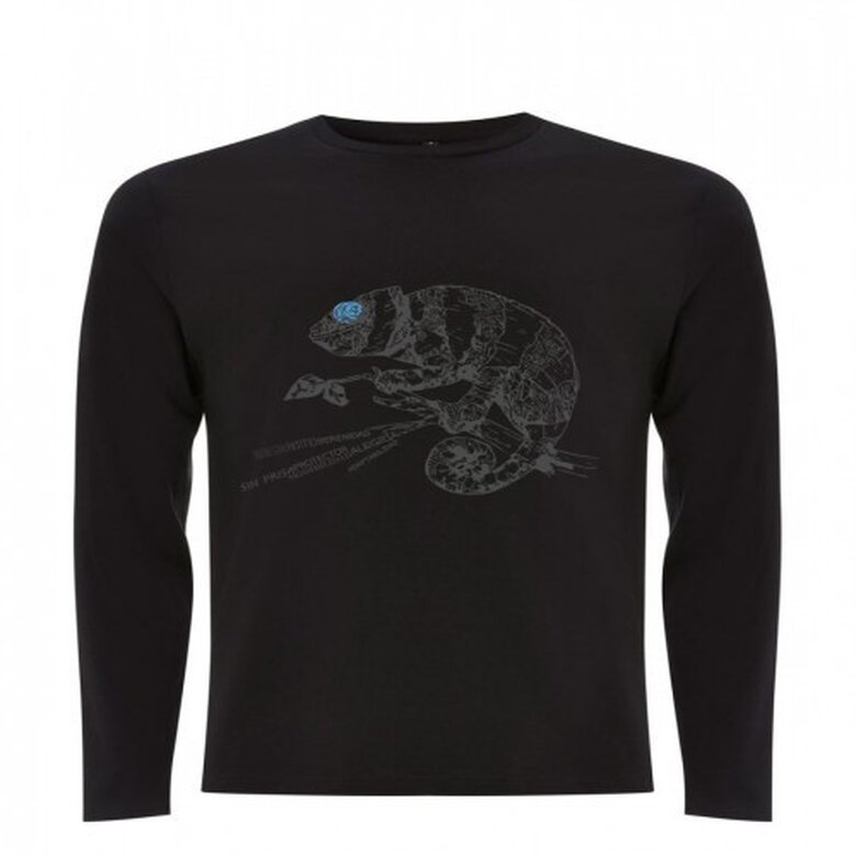 Camiseta unisex camaleón color Negro, , large image number null