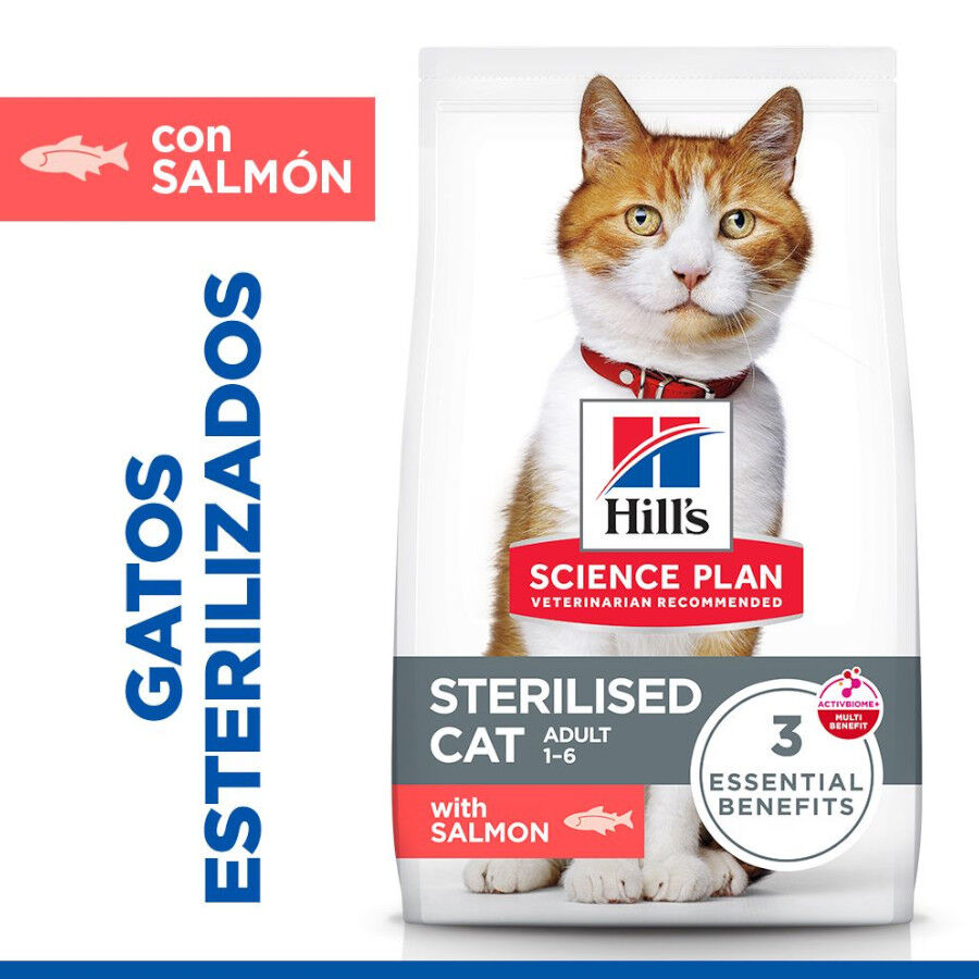 7 kg Hill's Science Plan Sterilised Adult Salm&oacute;n pienso para gatos, , large Imagen numero 2