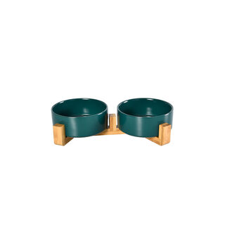 Outech Ceramic Combo Comedero doble para perros y gatos