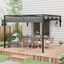 Outsunny Pérgola Gris Oscuro, , large indicador imagen numero 2
