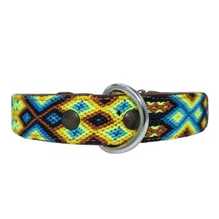 Loyal Collar de Piel Artesanal Amarillo para perros