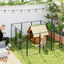 PawHut Parque para Perros de 12 Paneles de 100 cm de Altura, Vallas para Perros de Acero Resistente Plegable, con Puertas, para Interior y Exterior, Negro, , large indicador imagen numero 2