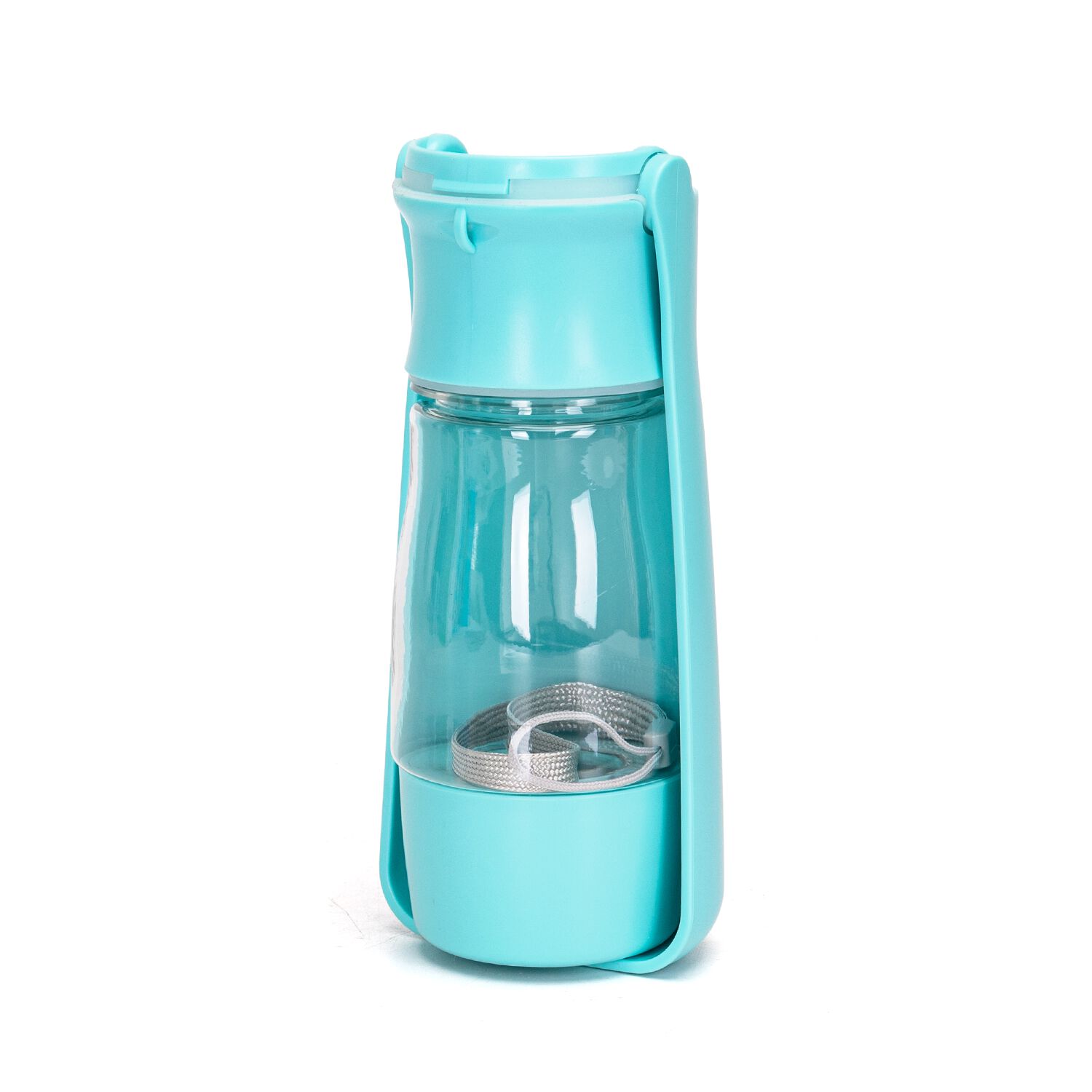 Nobleza 320ML Botella de Agua para Mascotas, 180&deg;Plegable Botellas de Agua para Perro Gato con Bot&oacute;n de Bloqueo y Filtro de Carb&oacute;n Activado para Acampar a Pie Todos los D&iacute;as, , large Imagen numero 1