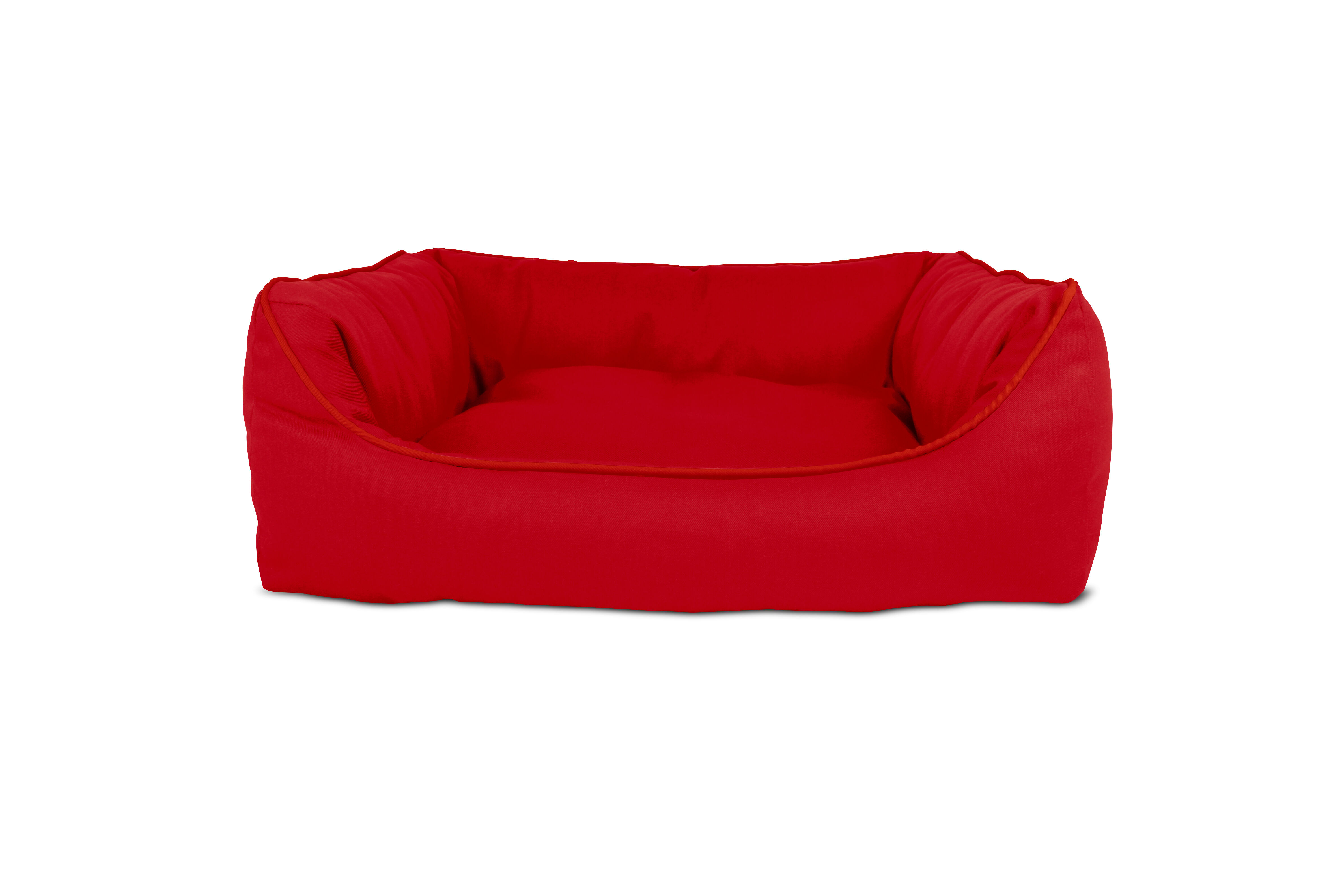 Gauty Cama Rectangular para Perros y Gatos  Tela de sarga - Rojo, , large Imagen numero 1