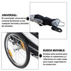 Remolque de bicicleta PawHut para perros color Blanco/Negro, , large image number null