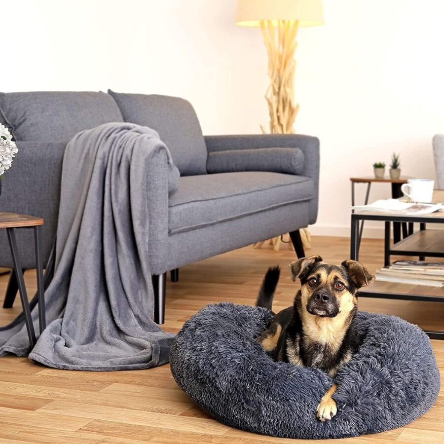 EL &Aacute;TICO PETS Cama Perro Mediano y Peque&ntilde;o. Cama para Perros. Cojin Resistente y Lavable. Cama de Pelo Largo para Gatos y Otras Mascotas Medianas, 70 x 70 CM, , large Imagen numero 5