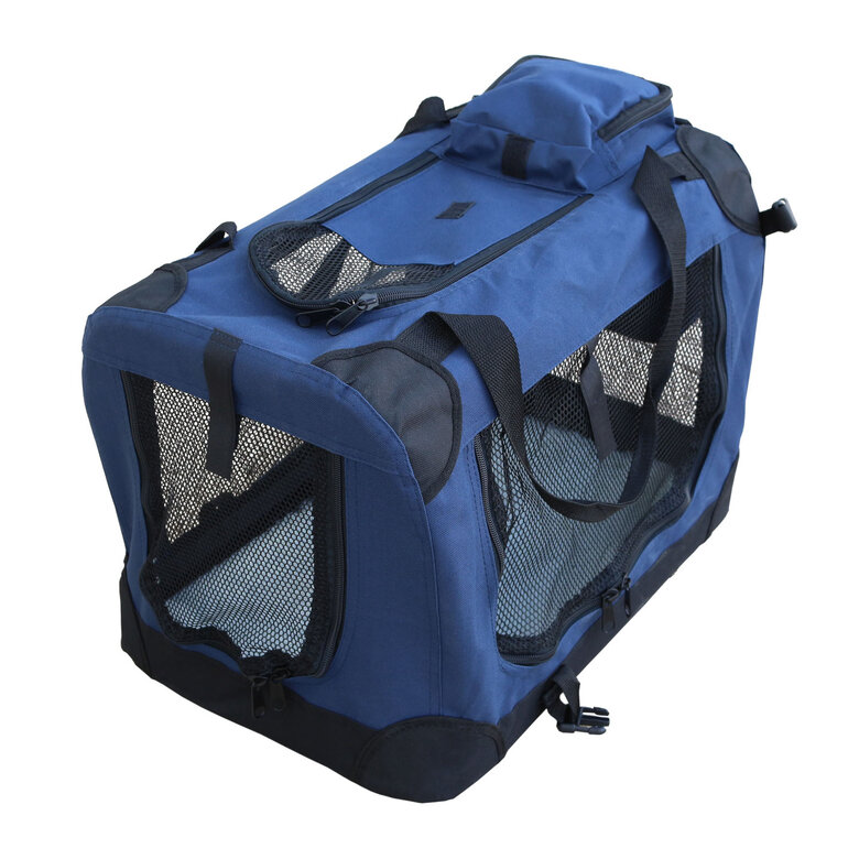 Yatek Transportín Plegable Azul con alta visibilidad para perros, , large image number null