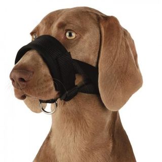 Trixie bozal de nylon xl negro para perros