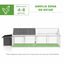 PawHut Gallinero Blanco y Gris, , large indicador imagen numero 4