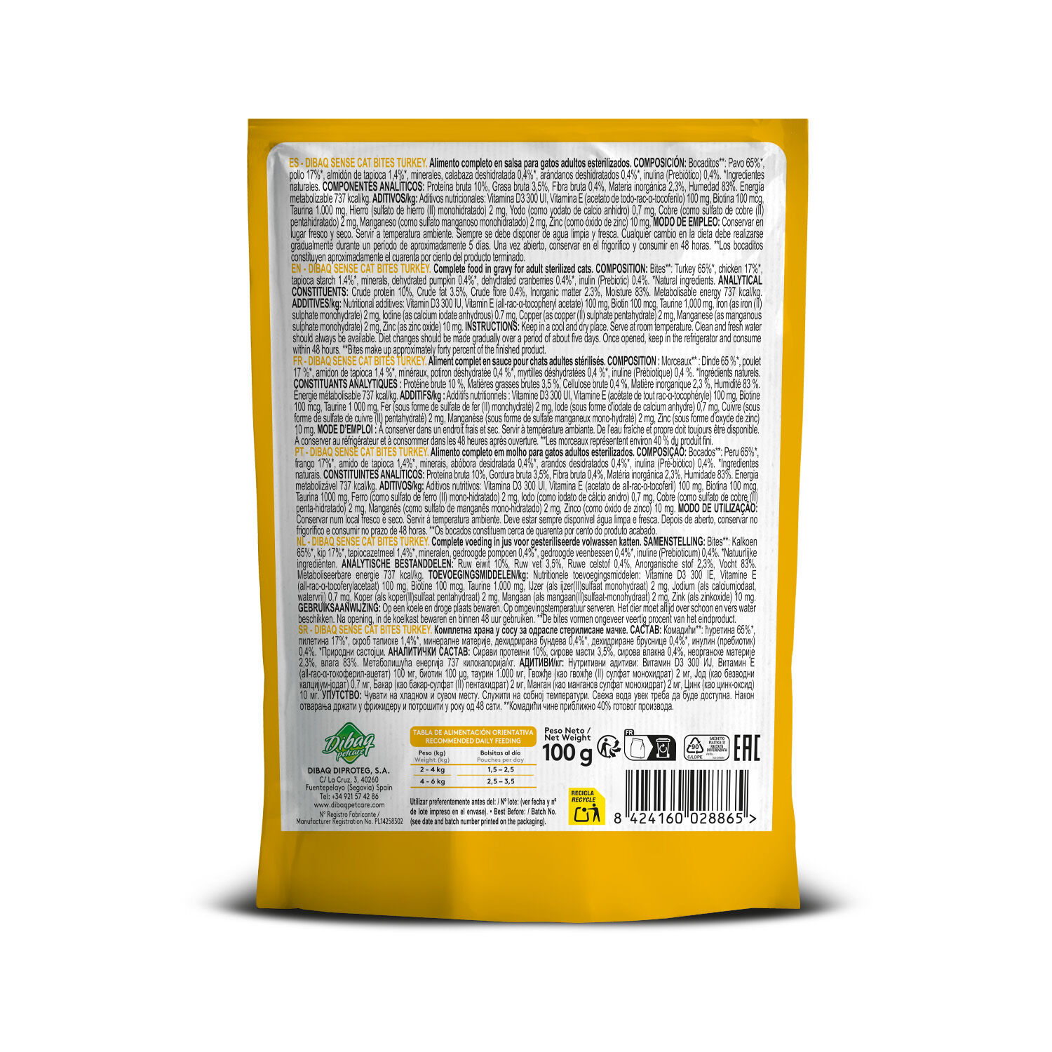 Dibaq Sense Bocaditos en salsa Pavo, 12 unidades x 100gr, , large Imagen numero 4