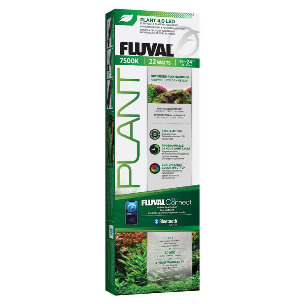 Pantalla de iluminación para plantas de acuario Fluval Plant 4.0 LED w/BT Mesh, 22W, 38.4-63 cm thumbnail