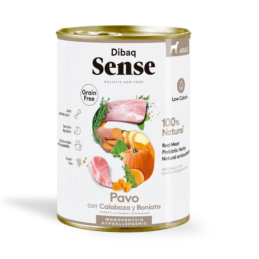 380 g Dibaq Sense Hipoalergenic Pavo y Calabaza lata para perros, , large Imagen numero 1