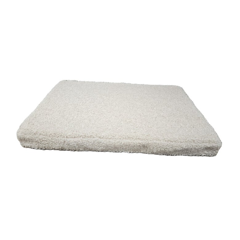 Leeby colchón borreguito beige para perros