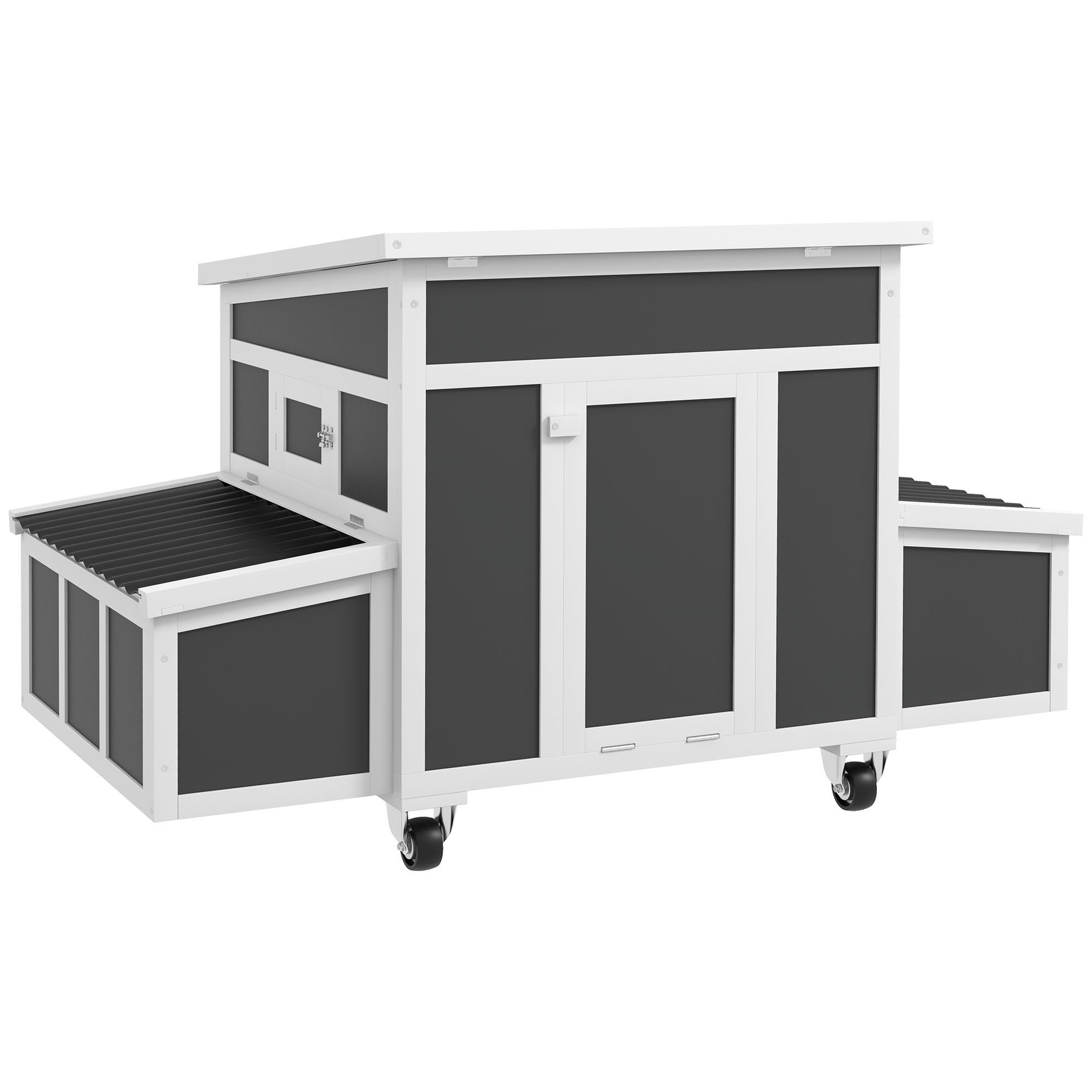 Pawhut Gallinero Gris Oscuro para gallina