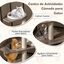 COSTWAY &aacute;rbol para gatos con armario para caja de arena, armario para gato para caja de arena, casa para gatos de madera, &aacute;rbol para gatos con postes de sisal, plataformas, abertura para gato y alfombrillas, mueble para gatos, Marr&oacute;n, , large indicador imagen numero 4
