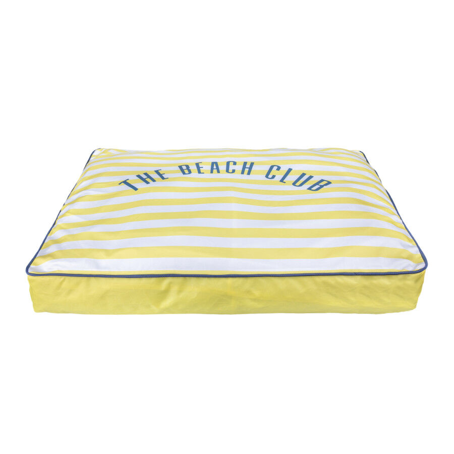 Summer Vibes Cama Coj&iacute;n Amarillo y  Blanco para perros, , large Imagen numero 2