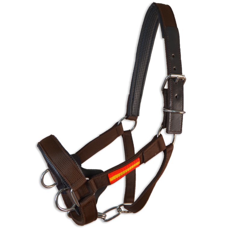 Cabezada Cuadra Nylon España, Equipamiento para caballo, en varios colores y tallas